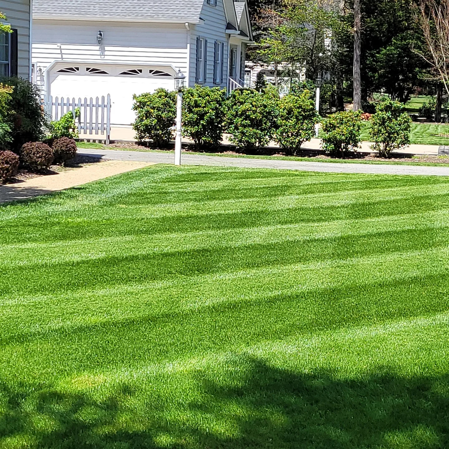 Gardener Mowing